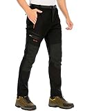 DAFENP Pantalones Trekking Hombre Impermeable Pantalones de...